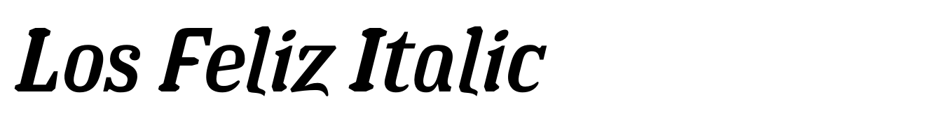 Los Feliz Italic
